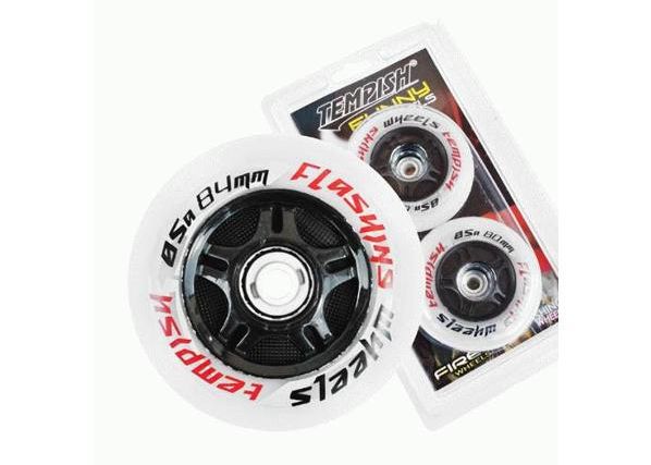 Набор колёс для роликовых коньков FLASHING 84x24 85A Tempish