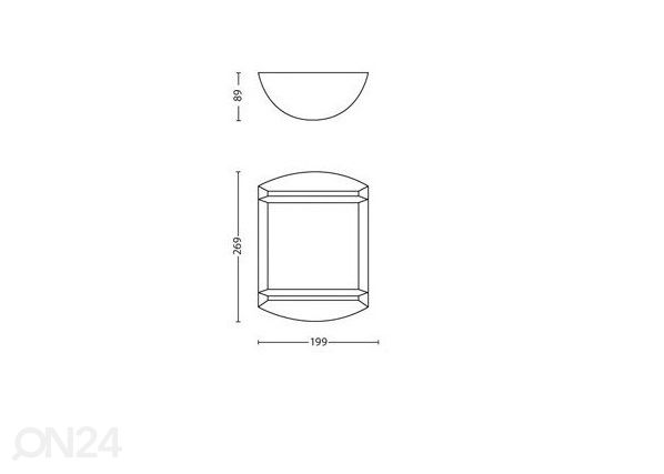 Настенный светильник Philips Antelope 600 лм 4000K