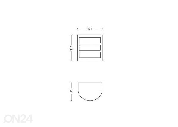 Настенный светильник Philips Python с датчиком движения 6 Вт 600 лм 2700K