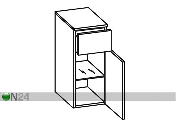 Нижний шкаф в ванную 359