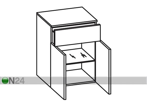 Нижний шкаф в ванную 359