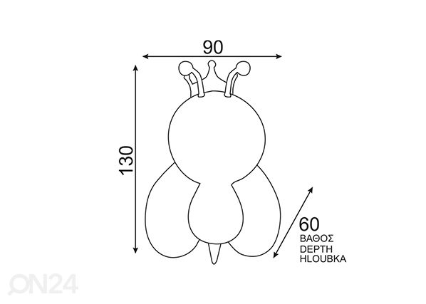 Ночник Пчела 1W RGB 230В