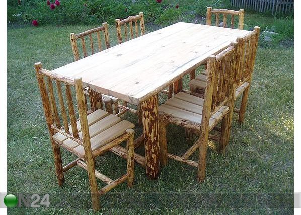 Обеденный комплект стол+6 стульев