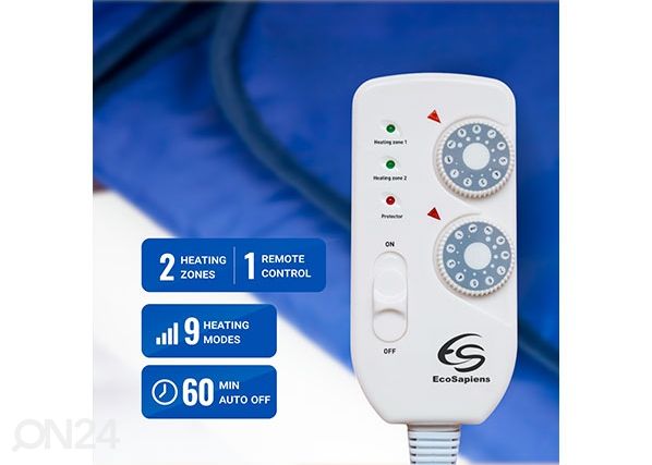 Одеяло с подогревом, с эффектом инфракрасной сауны EcoSapiens 180x220 см 120 кг