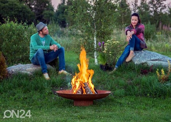 Очаг для костра из стали Cor-Ten GrillSymbol Chiaro