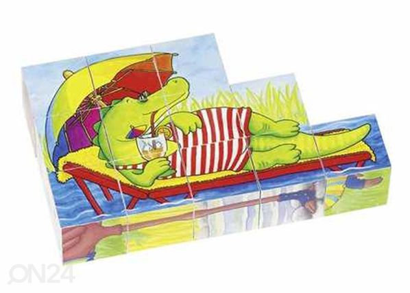 Пазл-кубики «Забавные животные»