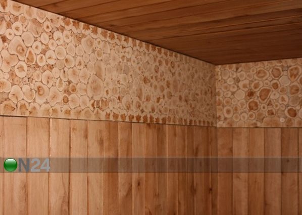 Панель из можжевельника в раме 50х100 см