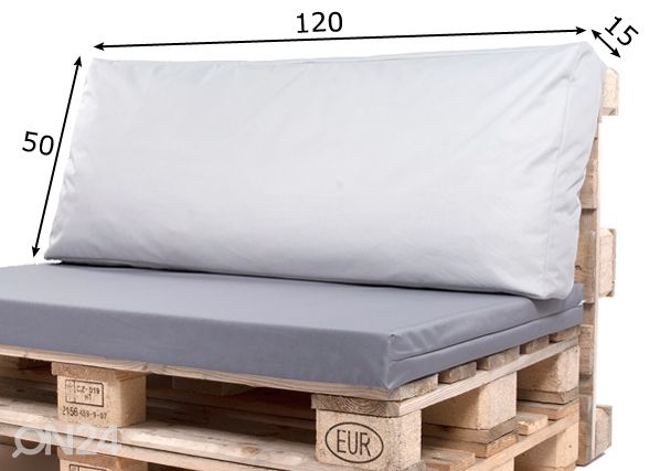 Подушка спинки для европоддона 50x120 cm размеры