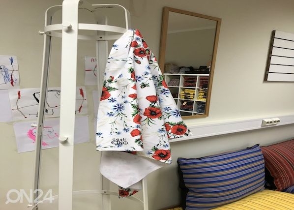 Полотенце из микрофибры с вышивкой Muhu 80x150 см, белого цвета