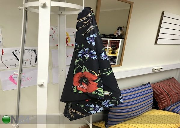 Полотенце из микрофибры с вышивкой Muhu 80x150 см, черного цвета