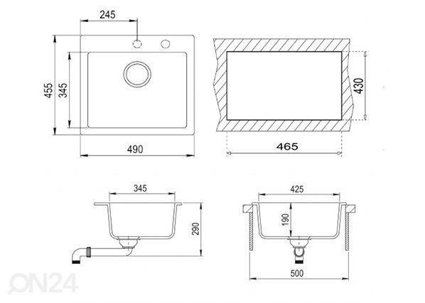 Раковина Teka Clivo 50 S-TQ
