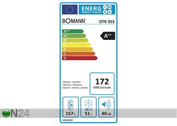 Ретро холодильник Bomann DTR353