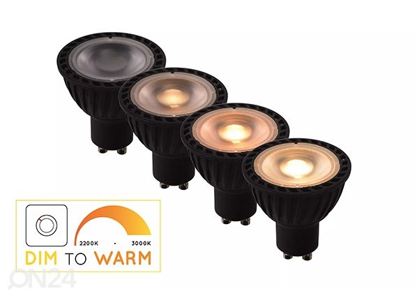 Светодиодная лампа GU10 5W, черная