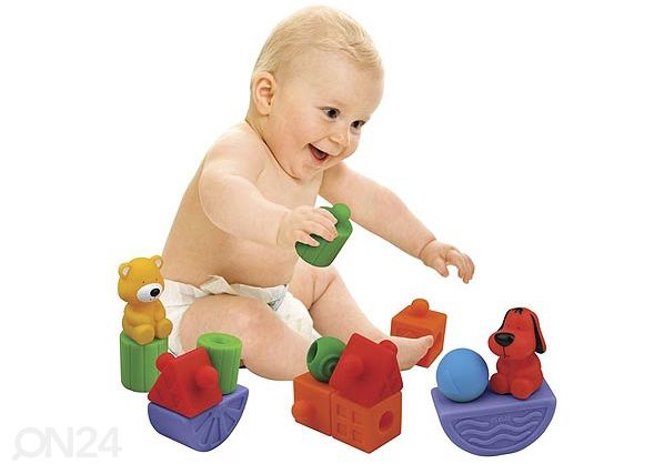 Строительные кубики из мягкого пластика