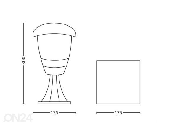Уличный светильник Philips Creek E27 черный