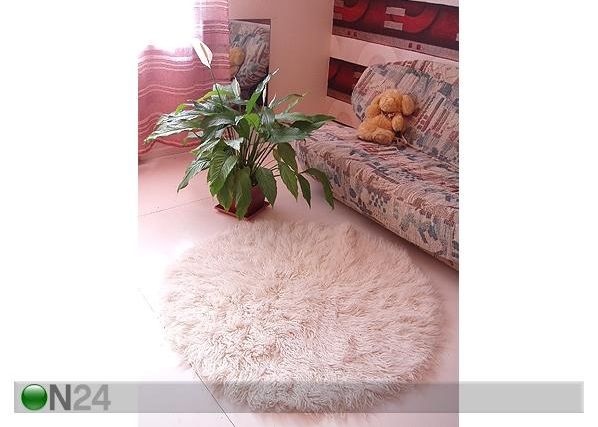 Шерстяной ковёр Flokati круглый 120х120 см