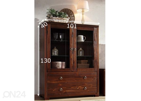 Шкаф-витрина Gotland размеры