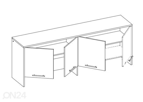 Шкаф настенный Lenart CONCEPT PRO