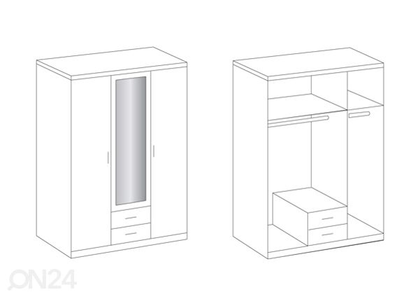 Шкаф платяной Cliff