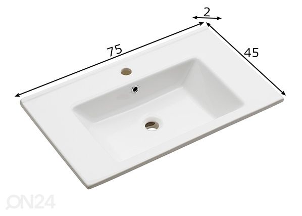 Шкаф под раковину + керамическая раковина 945 h53x75x45 cm