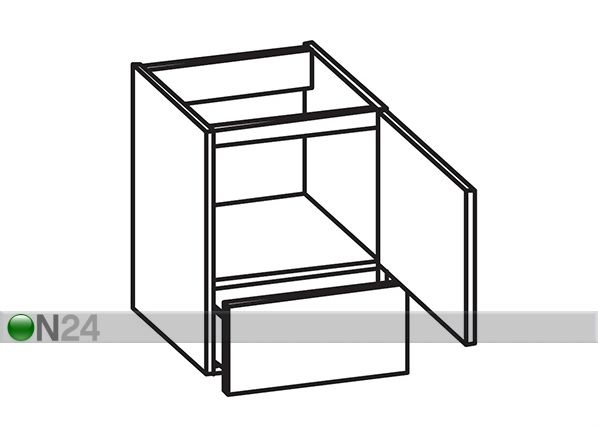 Шкаф под раковину с керамической раковиной 359