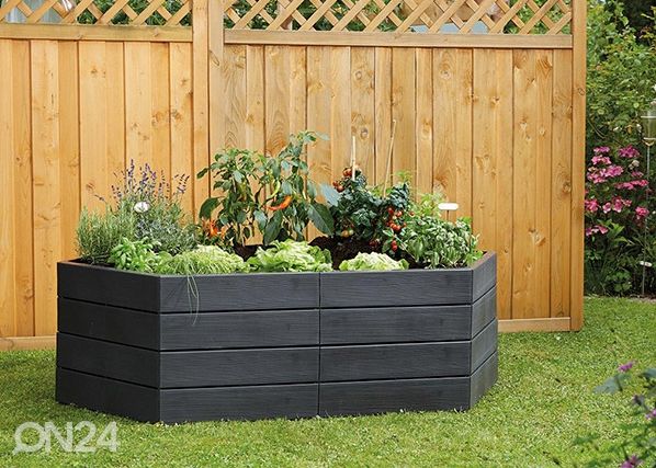 Ящик для грядки Ergo 55 см, текстура дерева