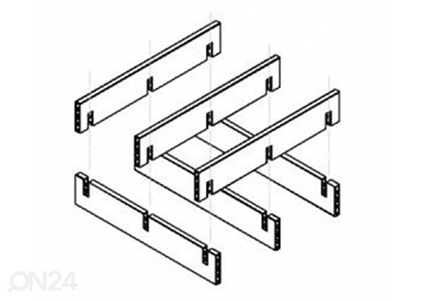 Ящик для грядки Garden Box 120x120x22 см