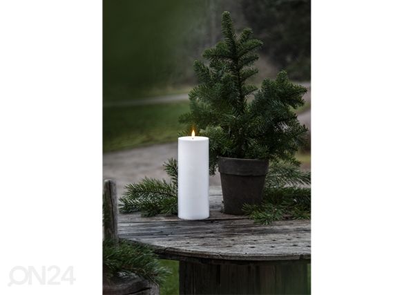 LED свеча Flamme Rak белый h27,5 cm