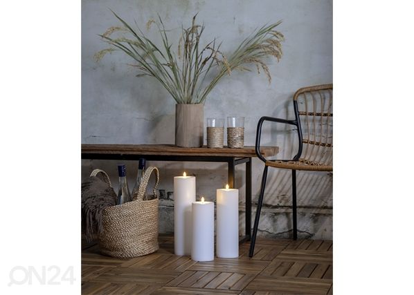 LED свеча Flamme Rak белый h32,5 cm