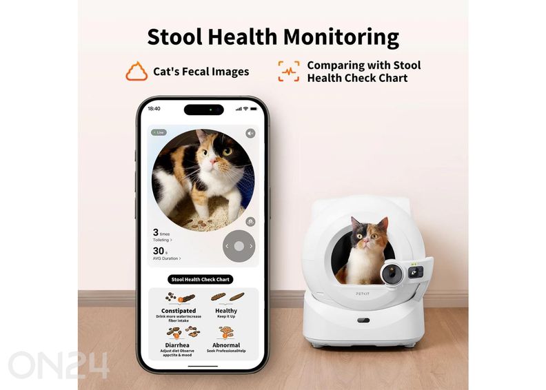 Автоматический кошачий туалет Petkit Purobot Ultra увеличить