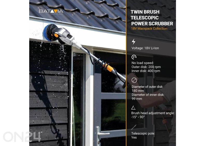 Аккумуляторная щётка для очистки Batavia Twin Brush 18V увеличить