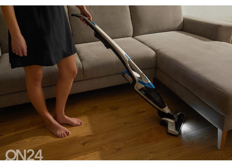 Аккумуляторный пылесос со шваброй Sencor SVC0740BLEUE3, синий увеличить