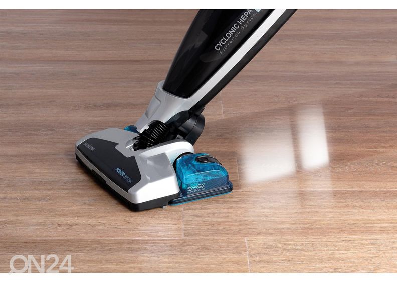Аккумуляторный пылесос со шваброй Sencor SVC0740BLEUE3, синий увеличить