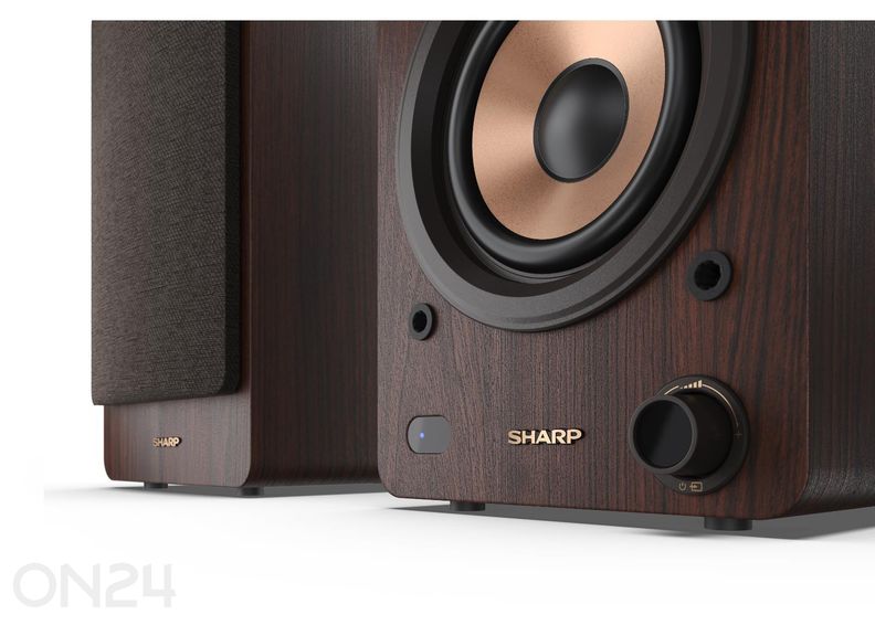 Акустическая система Sharp, 60 Вт RMS, Bluetooth, коричневая увеличить