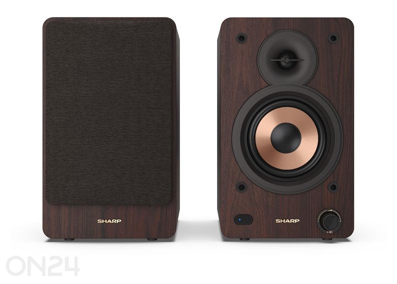 Акустическая система Sharp, 60 Вт RMS, Bluetooth, коричневая увеличить