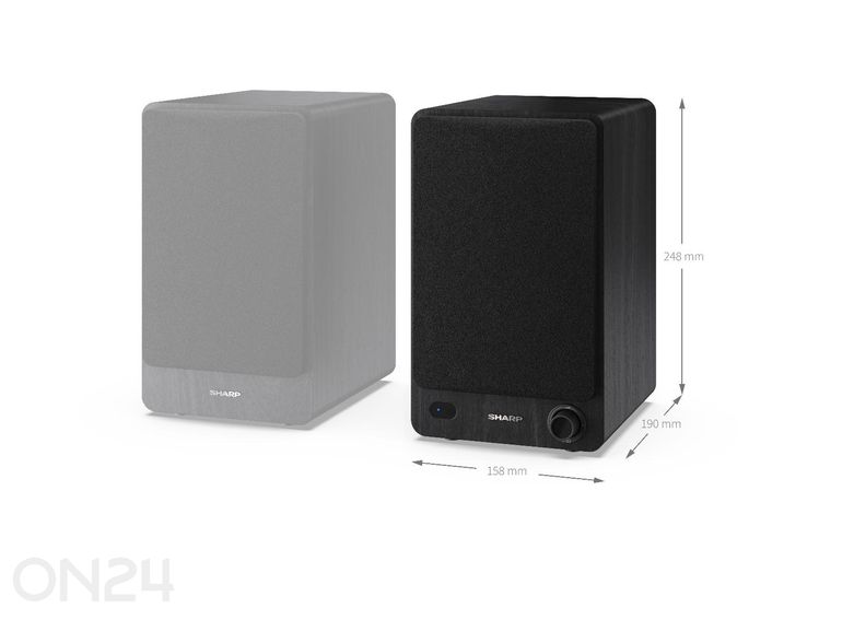 Акустическая система Sharp CP-SS30(BK), 60 Вт RMS, Bluetooth, чёрная увеличить