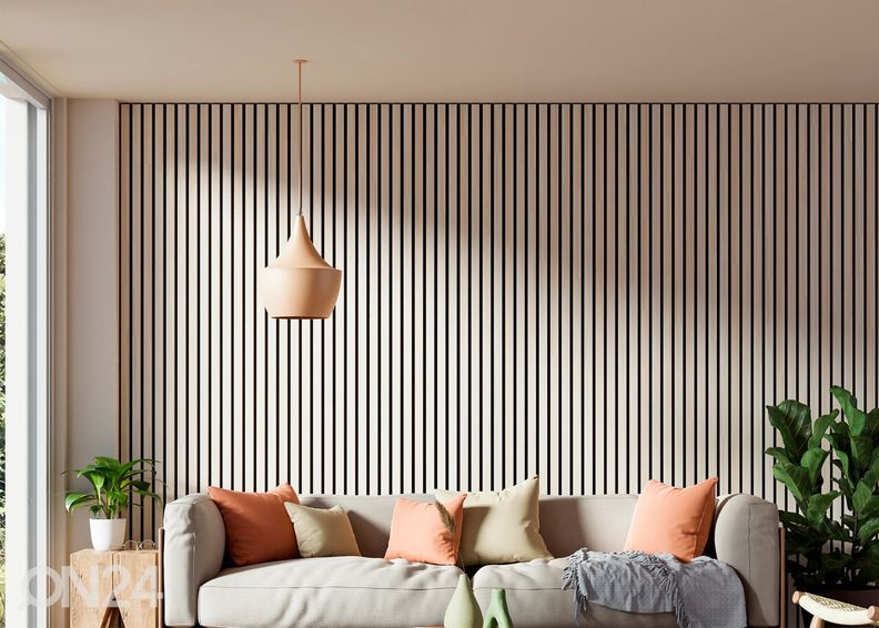 Акустическая стеновая панель из массива дерева 240x60 cm увеличить