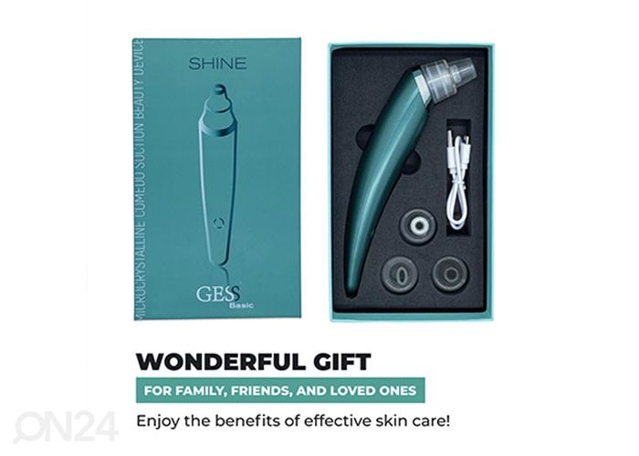 Аппарат для чистки и массажа лица GESS SHINE BLACKHEAD увеличить