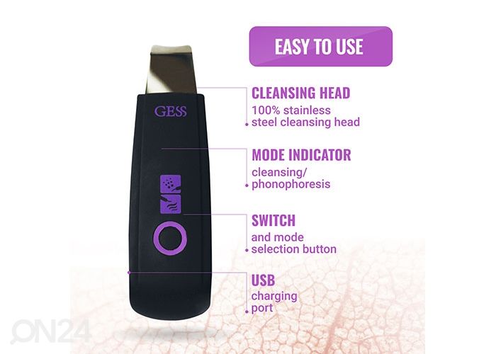 Аппарат ультразвуковой для чистки лица Skin Scrubber, GESS YOU увеличить