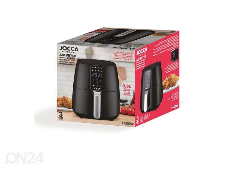 Аэрофритюрница Jocca 3,8 L, черный увеличить