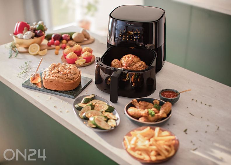Аэрофритюрница Philips Essential Airfryer XL, черный увеличить