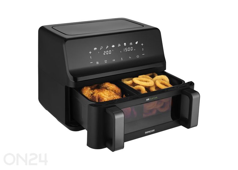 Аэрофритюрница Sencor SFR9650BK, 2 × 4,5 л увеличить