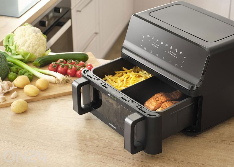 Аэрофритюрница Sencor SFR9650BK, 2 × 4,5 л увеличить