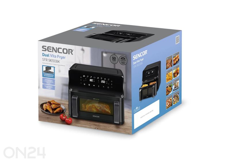 Аэрофритюрница Sencor SFR9650BK, 2 × 4,5 л увеличить
