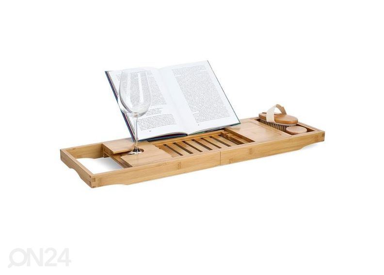 Бамбуковый поднос для ванной увеличить
