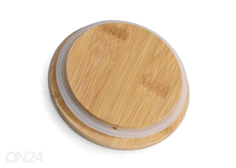 Банка для хранения с бамбуковой крышкой, 730 мл, белый увеличить