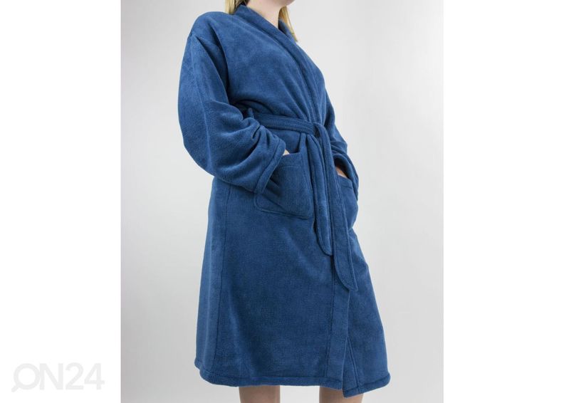 Банный халат, синий L/XL увеличить