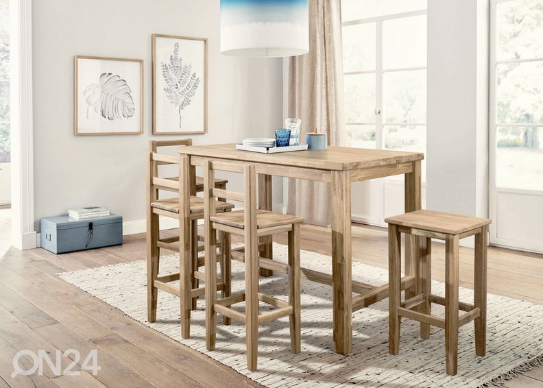 Барный стол из массива дуба Provans2 80x80 cm увеличить