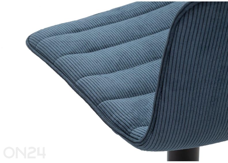 Барный стул 2 шт, синий/черный увеличить