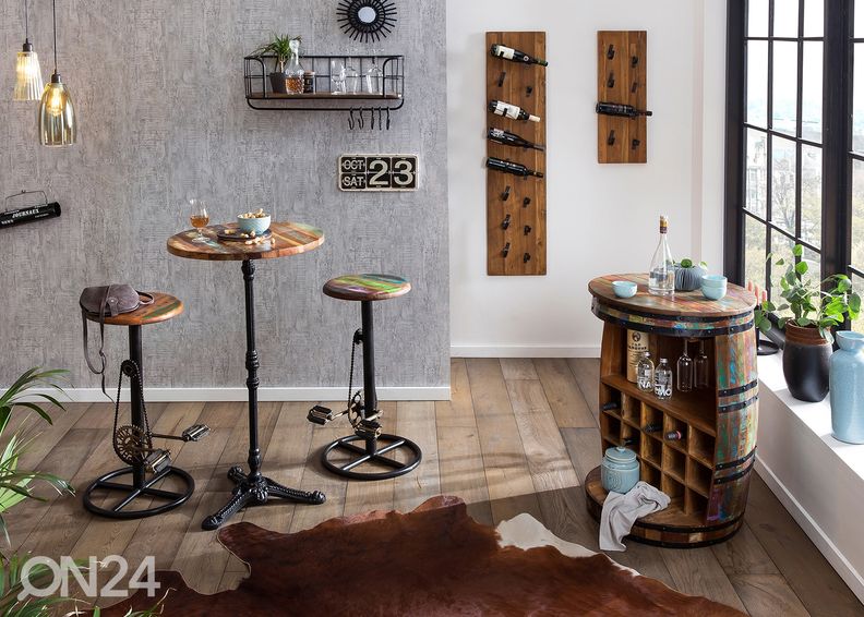 Барный стул Roller, пёстрый/чёрный увеличить